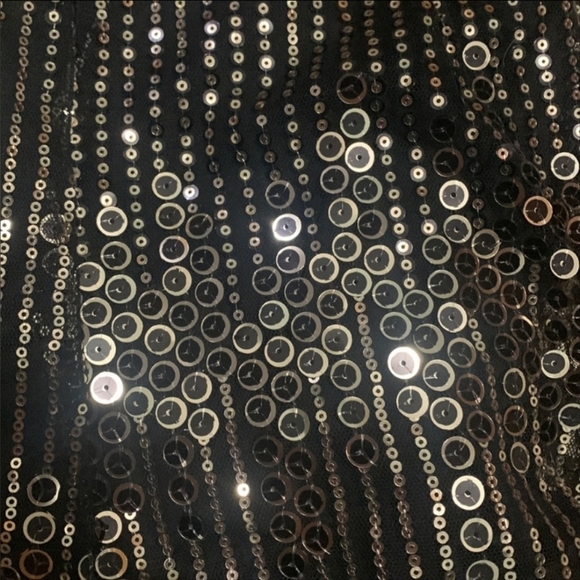 LUXXEL Riri Sequin Jumpsuit silver black mesh sparkly ✨ - Picture 4 of 11